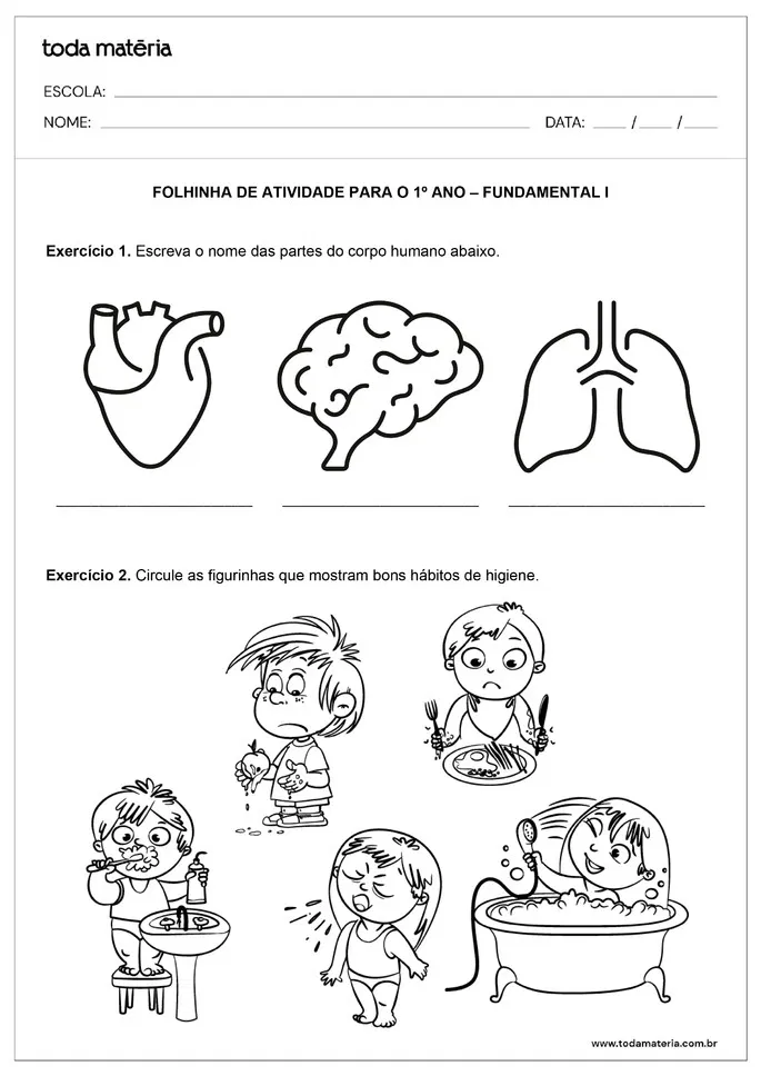 Atividades de História para o 1º ano em PDF para imprimir Atividades de Historia para o 1o ano 2 - Atividades de História para o 1º ano em PDF para imprimir