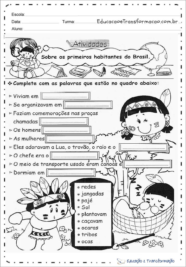 Atividades de História para o 1º ano em PDF para imprimir Atividades de Historia para o 1o ano - Atividades de História para o 1º ano em PDF para imprimir